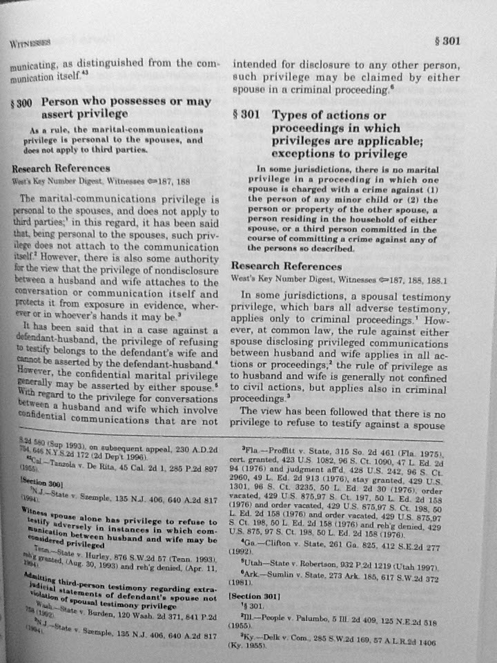 Law Library: C.J.S. provides commentary, footnote references, and footnotes that lead to additional authority.